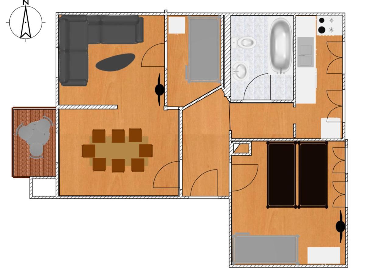 Jena City Apartment, Balkon, Sonnig, Wifi, Parkplaetze, Naehe Zentrum Ngoại thất bức ảnh